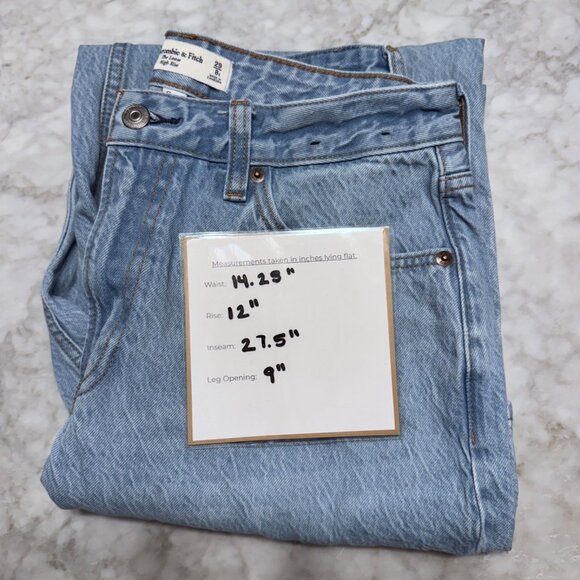 Abercrombie & Fitch Jeans The Loose High Rise Womens 29/8S Baggy Y2K Wide Leg - Picture 5 of 5